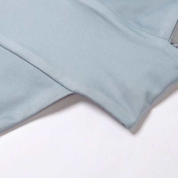 NEW! PEWTER GRAY BLUE CO ORD BIKINI SWIMSUIT SET - Picture 8 of 14